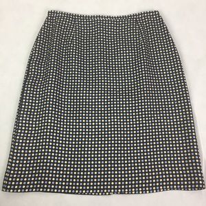 Ann Taylor Silk Polka Dot Skirt sz 6